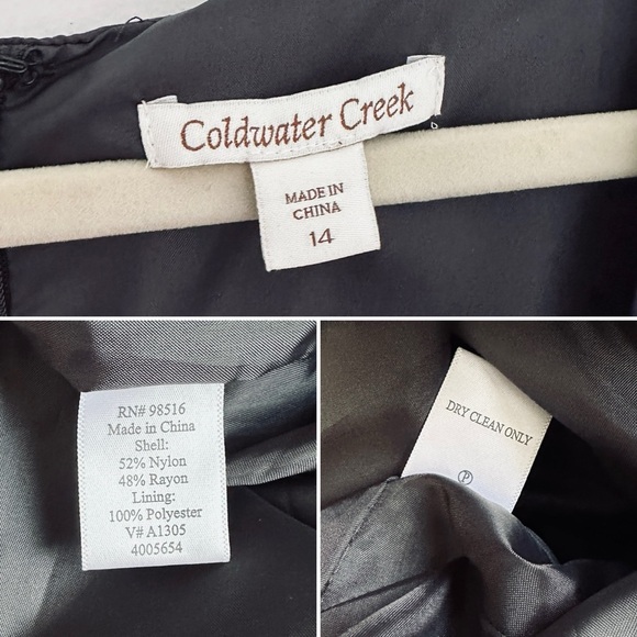 Coldwater Creek Gray Sequin Sleeveless Dress Women’s Size 14 Cocktail Wedding - Picture 13 of 13